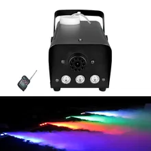 Мини 500 Вт LED RGB Беспроводной дистанционного Управление машина тумана насос Dj диско дымовая машина для вечерние свадебные Рождество сцениче...