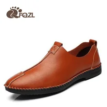 Новинка; весенне-осенние мокасины; Мужские дышащие туфли на плоской подошве в деловом стиле; брендовая мужская обувь из натуральной кожи; Повседневная обувь; zapatos hombre