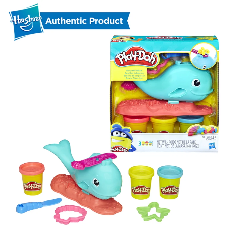 

Hasbro Play-Doh Educational Toys Wavy The Whale Sea Animal Toys Play Doh DIY Preschool Creative Toys For Kids