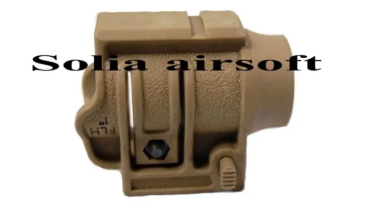 

Tactical Quick Release Red Dot Sight Flashlight 1 inch Mount with Extend top Rail Tan