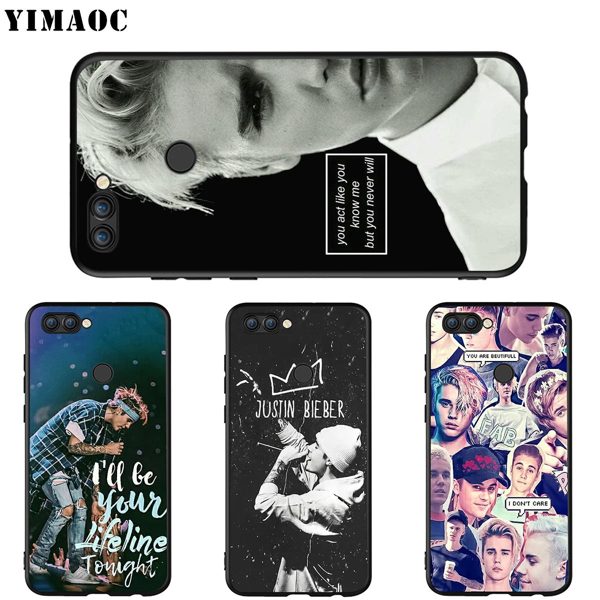 YIMAOC Justin Bieber Silicone Case for Huawei Honor 6a 7a 7c 7x 8 9 10 Lite Pro Y6 Prime 2018 2017