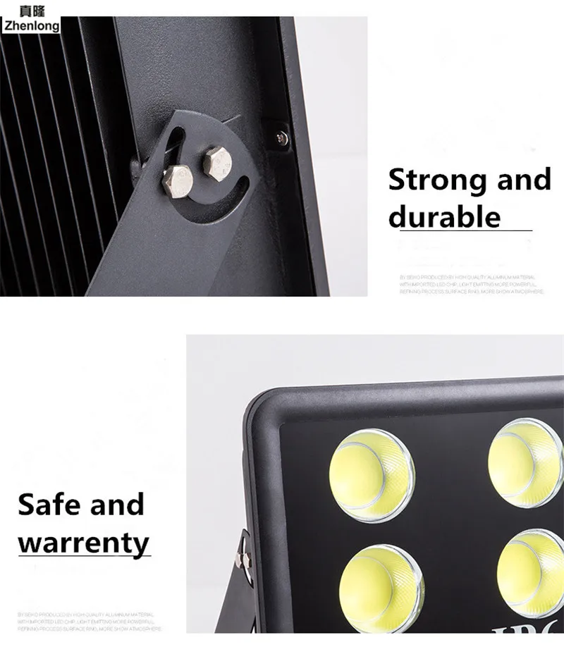 Светодиодный прожектор 200 Вт открытый прожектор AC 220 В 240 В 110 В ...