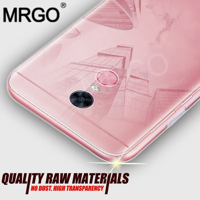 

MRGO Crystal Clear Case for Xiaomi Redmi 5 Plus Case Silicone on Transparent Protective Cover for Coque Xiaomi Redmi 5 Plus Case