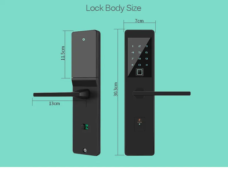 LACHCO Bluetooth биометрический электронный дверной замок приложение, умный отпечаток пальца, код, ключ сенсорный экран цифровой дверной замок A18025MB