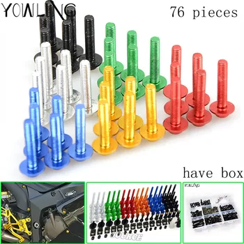 

Universal CNC Motorcycle Fairing Bolts Kit Body Fastener Clips Screws FOR ktm RC8 R 1290 Super Duke R/GT 990 SuperDuke 690 Duke
