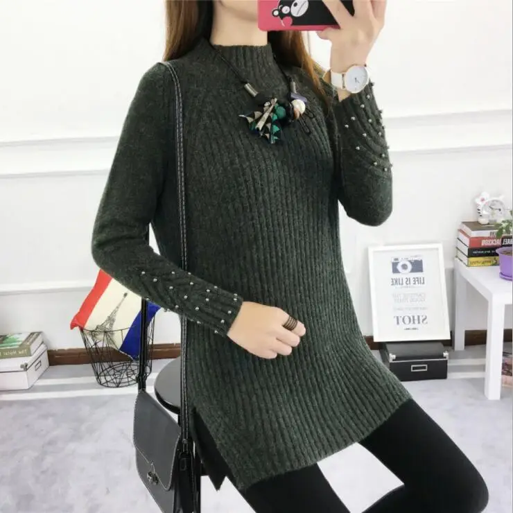 

2019 Winter Women's Sweater Female Autumn Casual Fashion Pullover Ladies Long Sleeve O Neck Solid