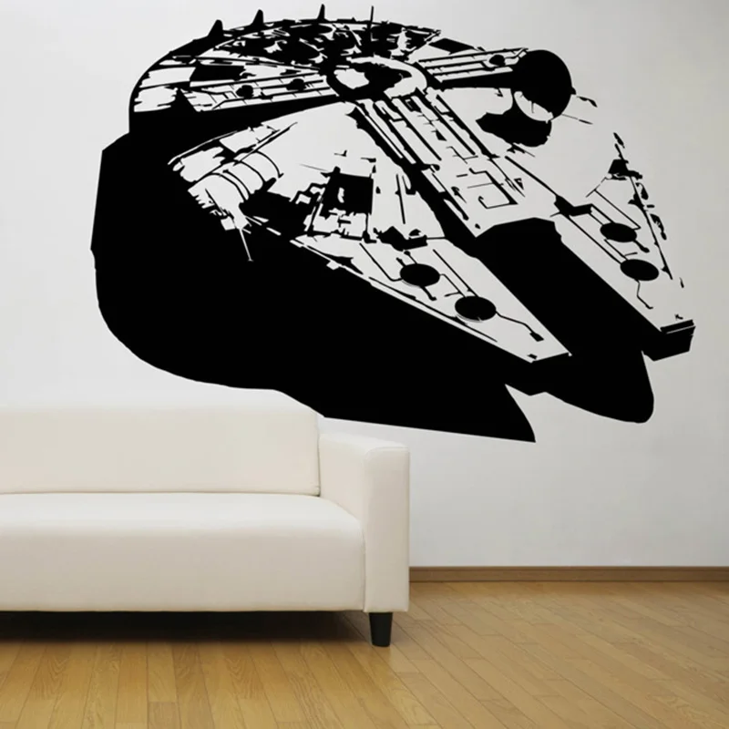 Millenium Falcon Star Wars Decal Housewarming Gift Star Wars Gifts Home Decor Decals Wall Sticker Waterproof Mural B520