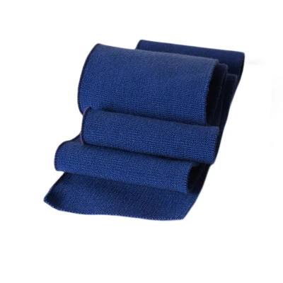 2 шт 7*80 см высокая стрейч полиэстер тонкая простая трикотажная ткань для DIY кромка манжеты воротник футболки бейсбольная форма одежды 9-023 - Цвет: blue