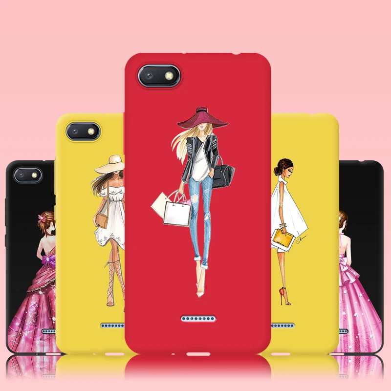 

JURCHEN Flower Silicone Soft Phone Case For Xiaomi Redmi 6 Pro 6A Back Cover For Xiaomi Redmi 4A 5A 5 Plus Note 4X 6 Pro Case