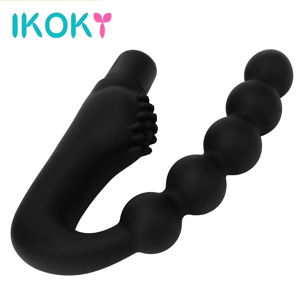 IKOKY 10 Speed Anal Vibrator Butt Plug G-spot Bead Adult Sex Toys for Men Women Clitoris Stimulator Prostate Massager | Красота и