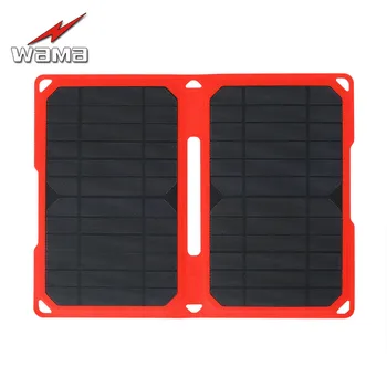

1x Wama Foldable Camouflage Charger 14W Solar Panels for Power Bank 18650 Batteries USB Outdoors IPX5 Waterproof