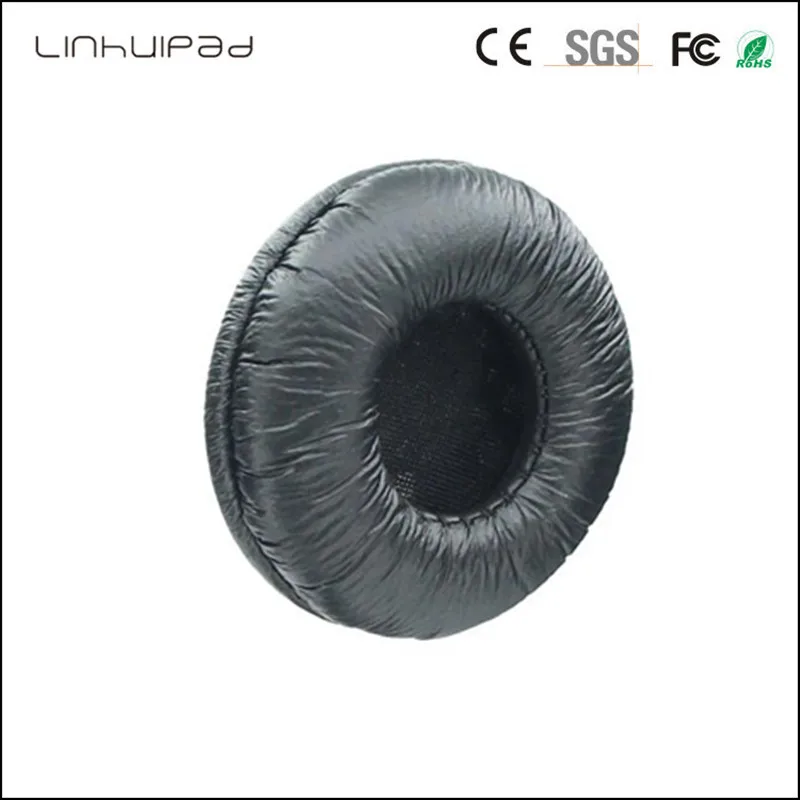 Linhuipad 60MM leatherette ear cushion headphone ear pads headphone covers for Rapoo H6060 H8000 ATH ES66 headphone 2pair lot