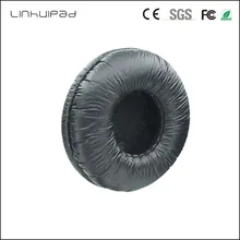 Linhuipad 60MM leatherette ear cushion headphone ear pads headphone covers for Rapoo H6060 H8000 ATH ES66 headphone 2pair lot