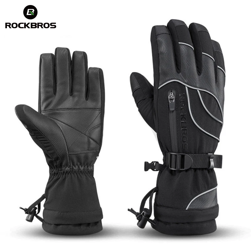 ROCKBROS Waterproof Ski -30 Gloves Winter Windproof Snowmobile Snowboard Gloves Snow Men Women Snowboarding girls Skiing Gloves ROCKBROS Waterproof Ski -30 Gloves Winter Windproof Snowmobile Snowboard Gloves Snow Men Women Snowboarding girls Skiing Gloves
