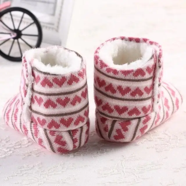 Новое поступление Радуга детские сапоги зимние женские Девушки Зимние пинетки Мягкие плюшевые малышей детская обувь первые ходоки 4404