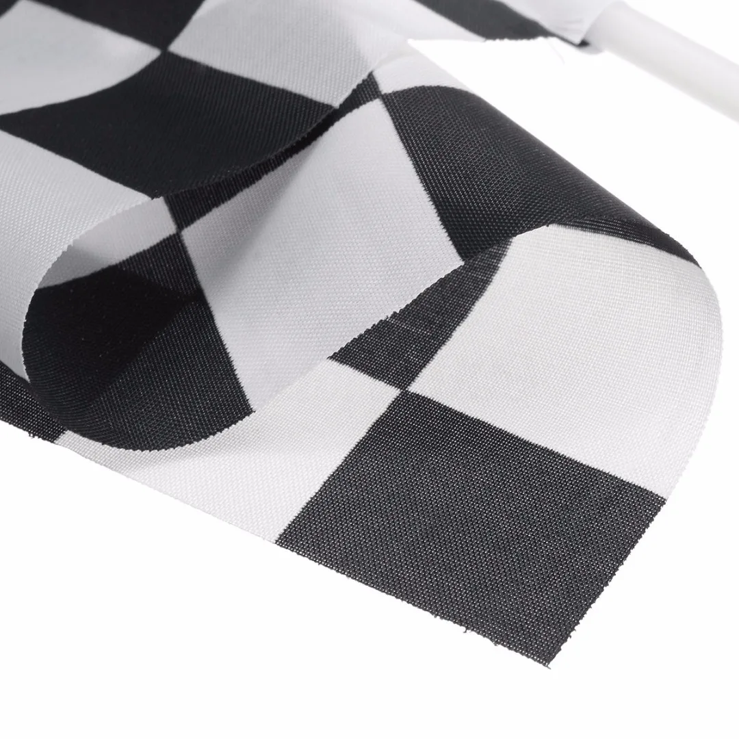 12pcs x Chequered F1 Formula One Racing Banners Hand Waving Flag Gift Black&White