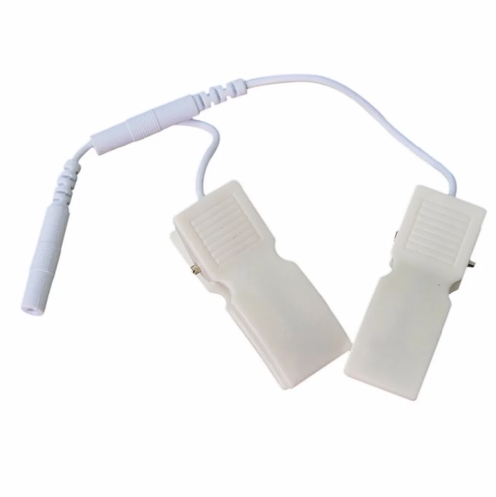 20Pairs/Pack Electrode TENS Massager Ear Clip Lead Wire Cable Pin 2.5mm