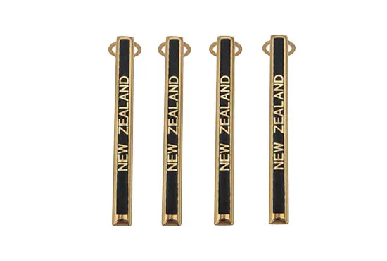 

Gold new zealand slimline pen clip(black with strip) RZ-SC-G&B-NZ