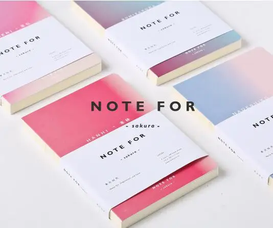 

Note for color creative notebook 12.5*18.5cm 80 pages blank sheets office school journal sketchbook gift