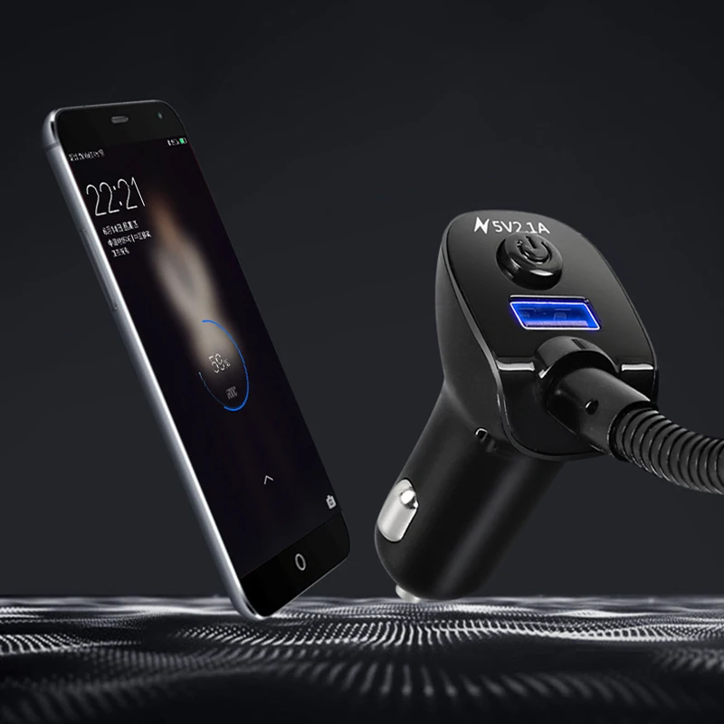 Thbelieve Bluetooth Car Charge LCD Screen Display 2 USB Auto Charger Support MP3 Player Fast Car Charger USB Drop Shipping (14)