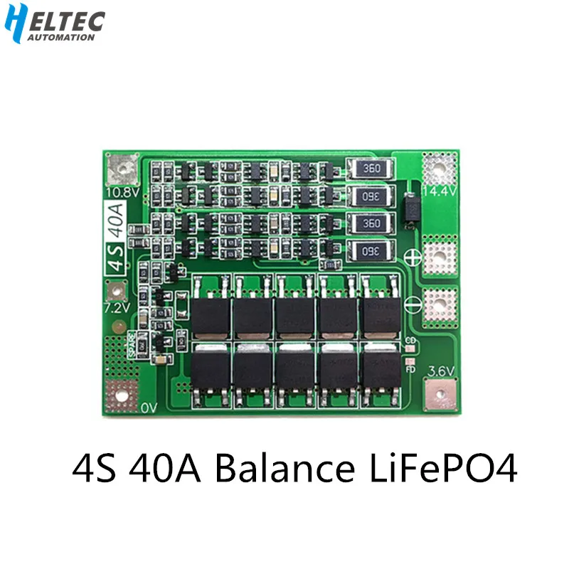 4S 40A 12,8 V 14,4 V 18650 LiFePO4 BMS/литиевая железная плата защиты батареи с выравниванием старта сверла стандарт/баланс