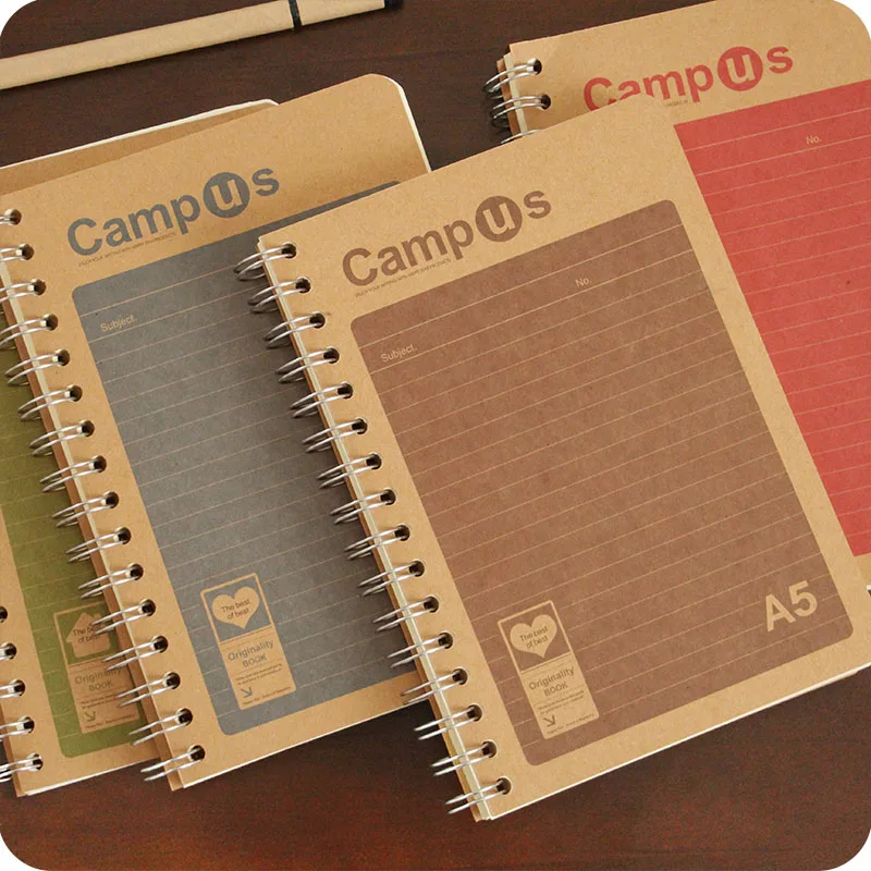 Kraft Paper Spiral Notebook Thickness Fashion Simple Design Good