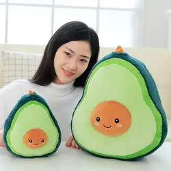 1 шт 25 см 40 см мультфильм улыбка авокадо плюшевые держать подушки для малышей подарок для ребенка мягкая игрушка для декорации дома