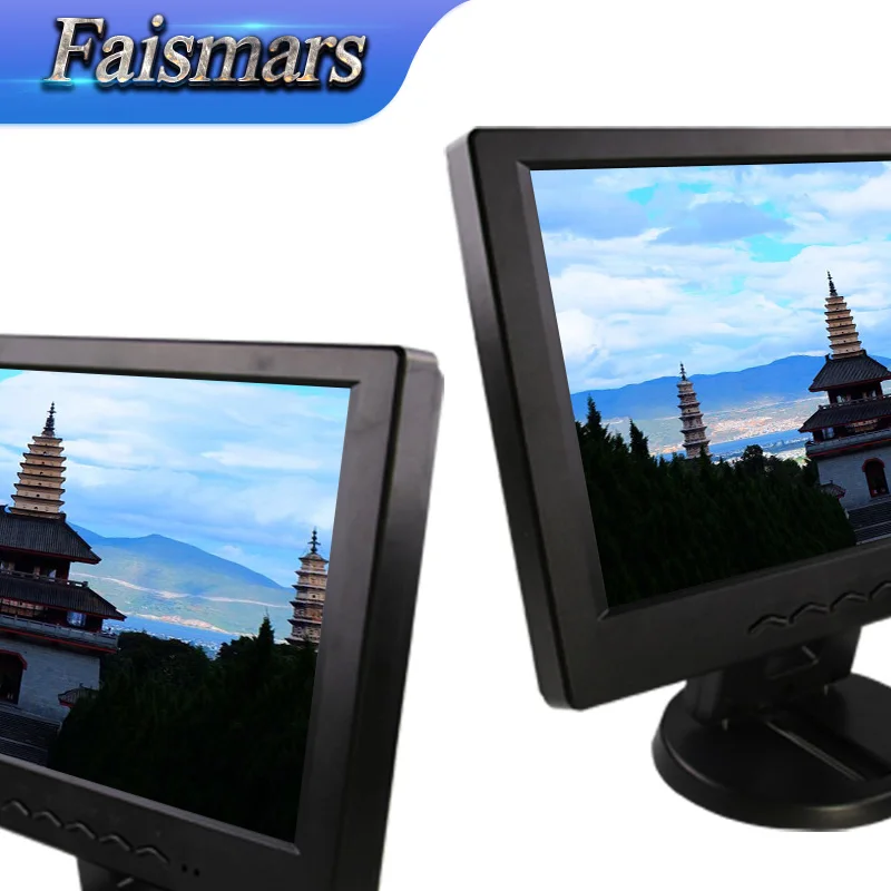 10 дюймов VGA 800*600 разрешение 4:3 TFT компьютерный монитор с интерфейсом HDMI Красивая