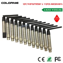 DHL 3-конт. XLR беспроводной DMX приемник и передатчик для светодиодного сценического освещения