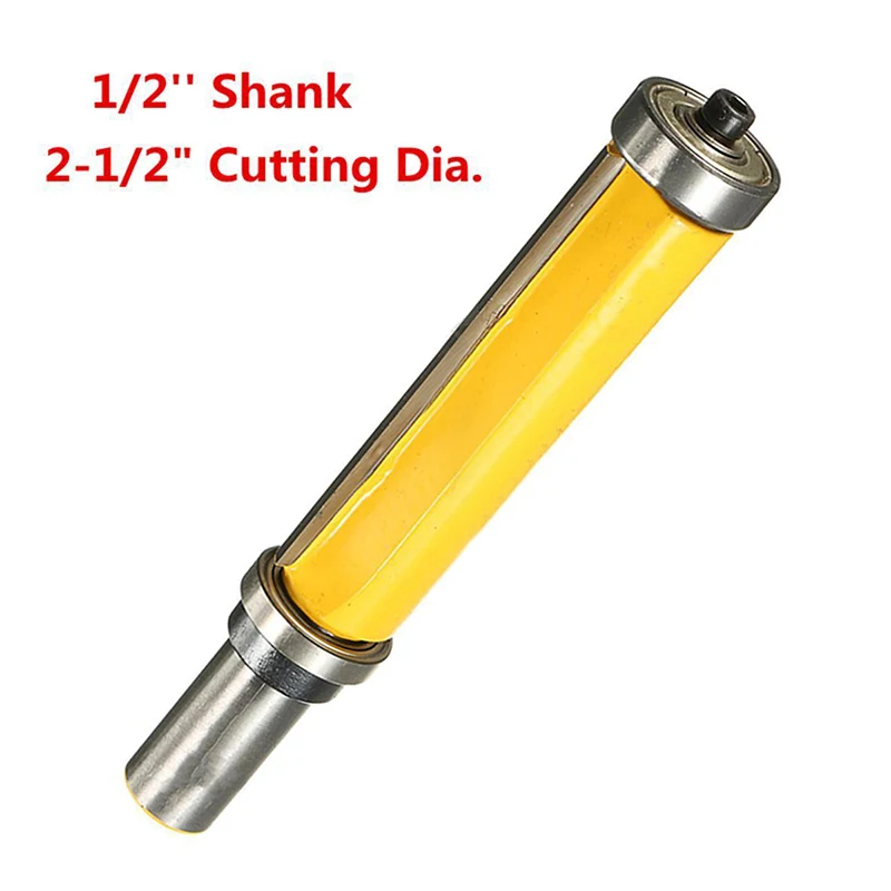 1pc 1/2'' Shank Router Bit Flush Trim Pattern Router Bit Top & Bottom