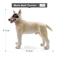 Dalmatian Bull Terrier Labrador Dog Figurine - Modern Miniature Fairy Garden Home Decor (Male Bull Terrier)