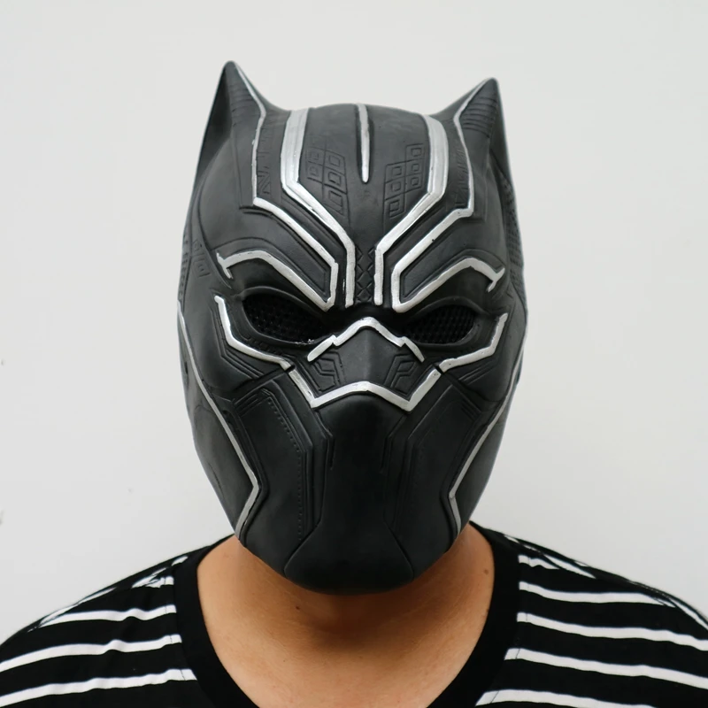 steelmaster captain america panther halloween cosplay mask marvel movie men full head black mask masque helmet - Masque Captain America steelmaster captain america panther halloween cosplay mask marvel movie men full head black mask masque helmet - Masque Captain America