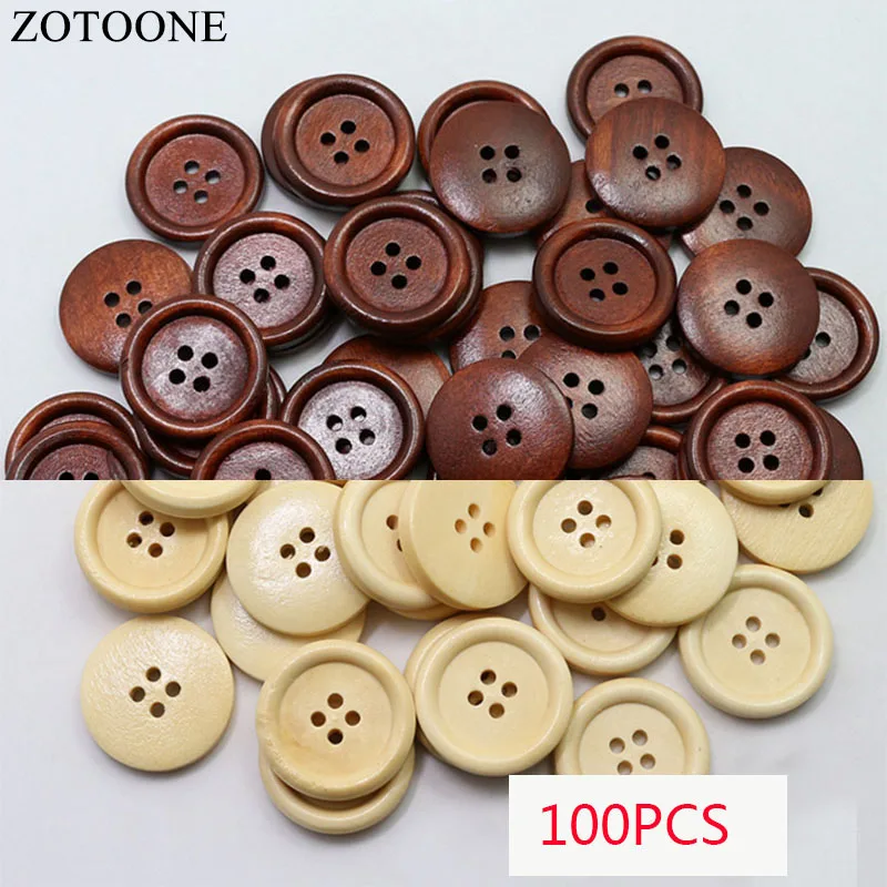 

Prajna Wholesale 100PCS Brown Natural Color Wooden Buttons Handmade Scrapbooking For Wedding Decor Button 10mm/15mm/13mm Z1