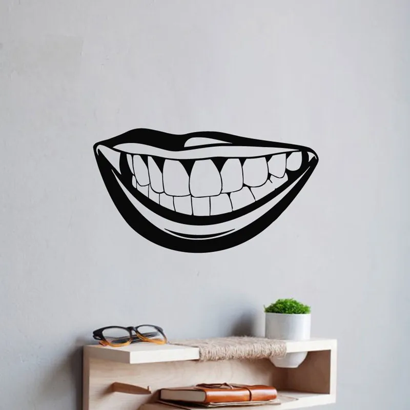 

Tooth Teeth Sticker Dentist Decal Muurstickers Poster Vinyl Art Wall Decals Pegatina Quadro Parede Decor Mural Teeth Sticker