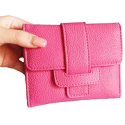 Высокое качество Искусственная кожа бумажник женщины Hasp carteiras Мода Три складки сцепления для девочек портмоне, бумажники, держатели
