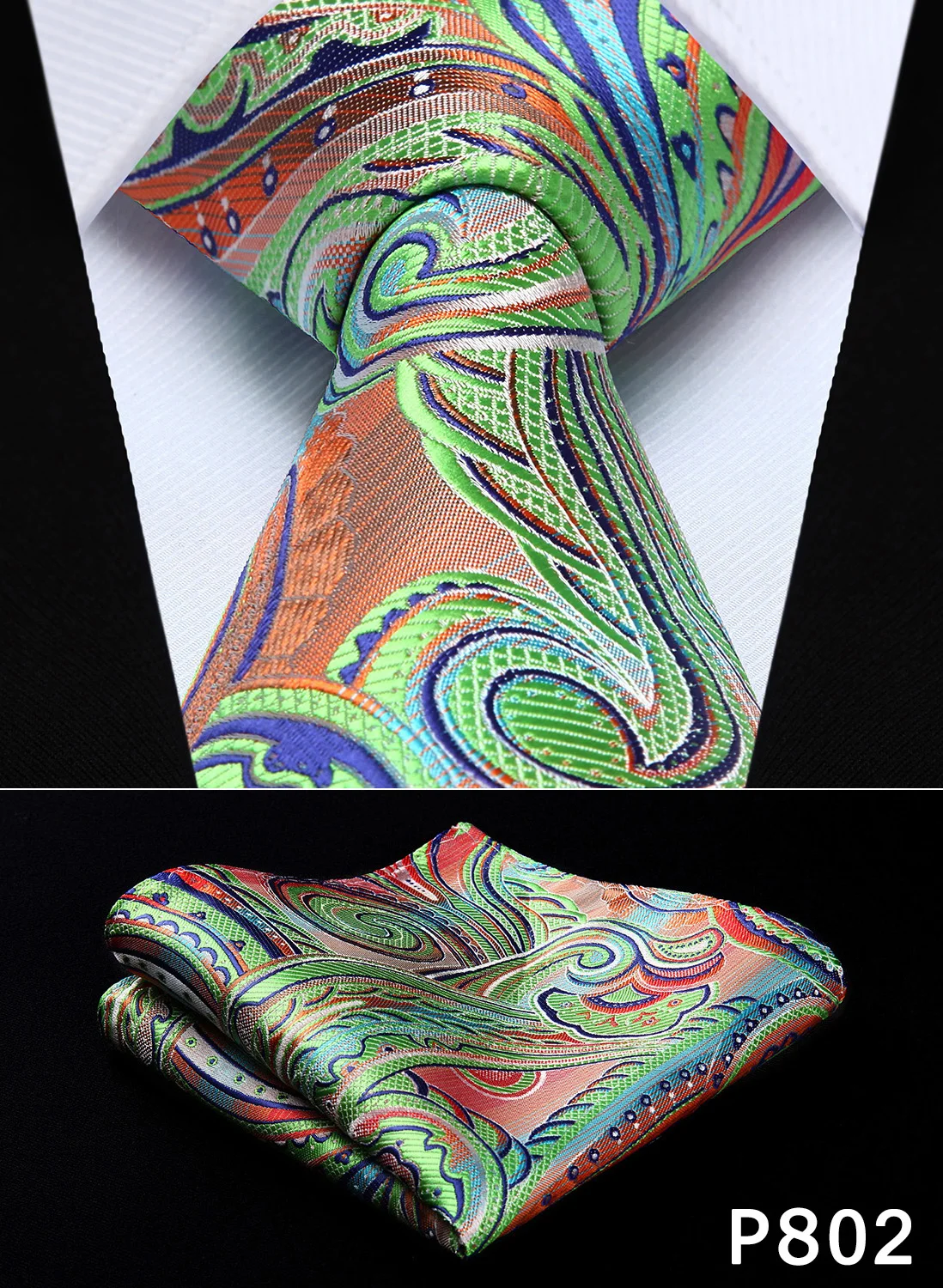  Pocket Square Classic Party Wedding Paisley Floral 3.4