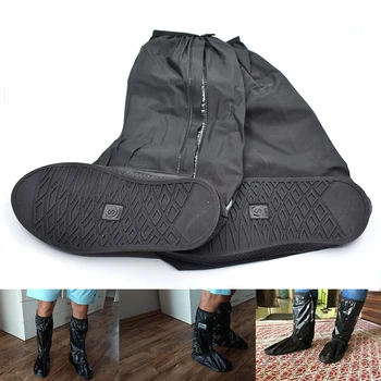 

Motorcycle Scooter Bike Cycling Waterproof Rain Shoes Cover Reusable Rainy Snowy Day Protector Non-Slip Boots Covers for rider