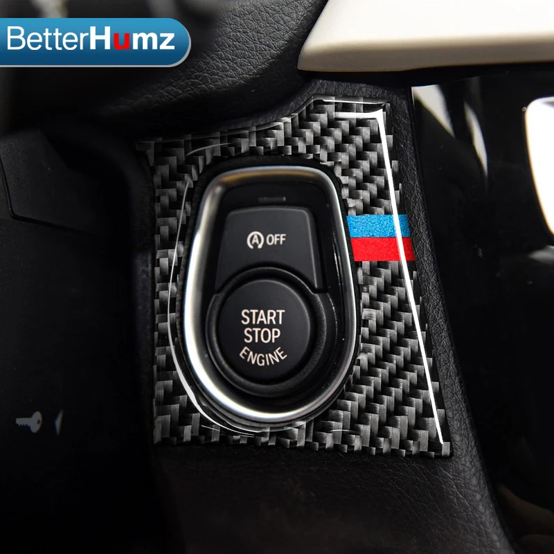 For bmw F30 F34 Car Engine Start Stop Ignition Key panel Stickers