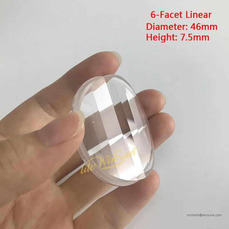 6 facet linear prism for beam 280w robe moving head lighting accessories