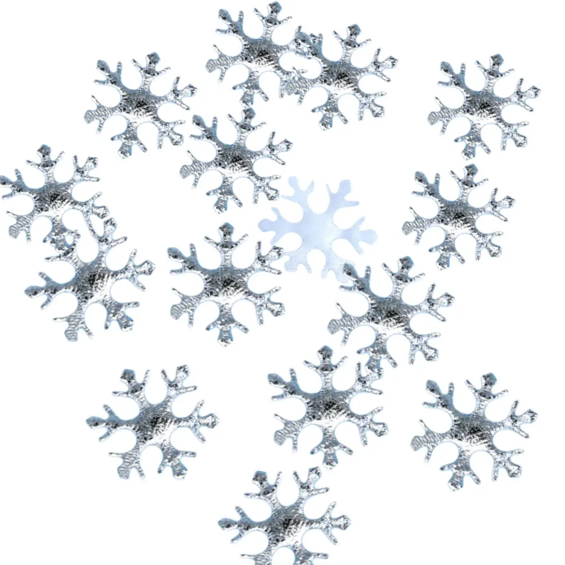 100/200/300 шт веселого Рождества украшения снежинки, белый, зеленый и золотой Пластик искусственный снег рождественские украшения для дома