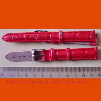 

1 x 14mm PU LEATHER watch band red #02