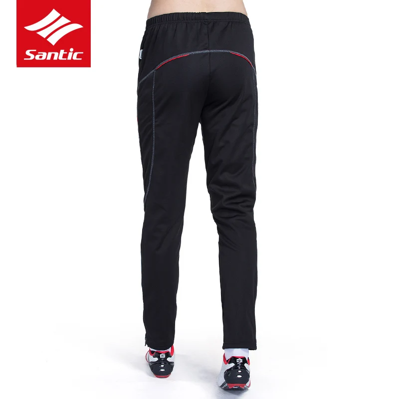 Santic Cycling Pants Men Winter MTB Road Bike Pants Fleece Thermal