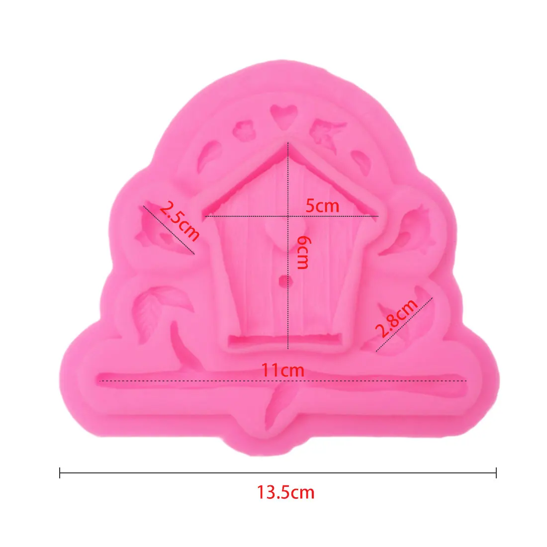 Силиконовый пресс форма птичьего домика для украшения торта помадка инструменты для приготовления печенья 3D Пищевая силиконовая форма для конфет