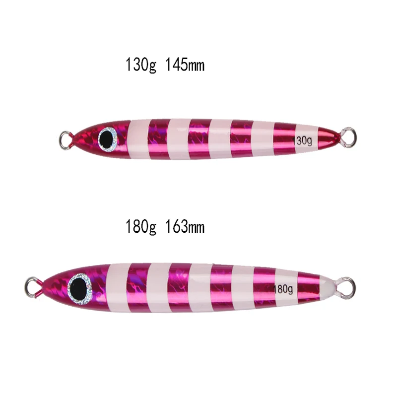 

Free Shipping!MADMOUSE New Arrival Strip Jigging Lure 130g 180g Luminous Lead Fishing Lure Fast Sinking Deep Sea Lure