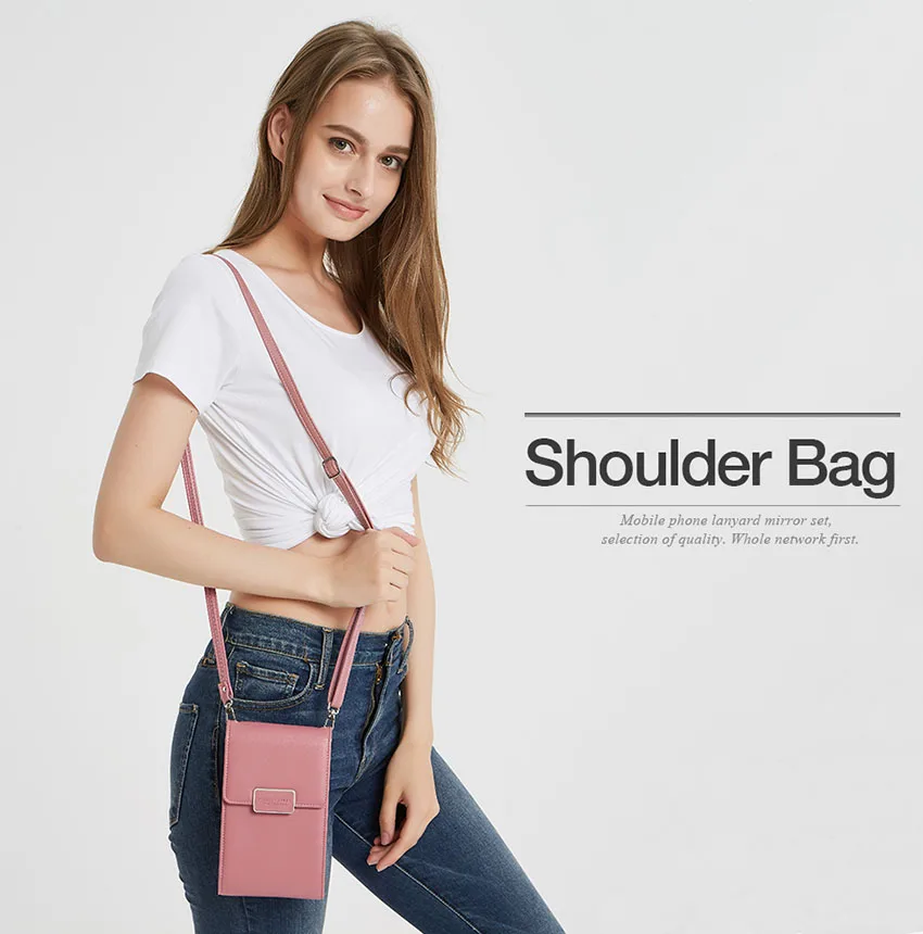 Mini Women Shoulder Bag Wallet Card Slot Phone Bag Fashion Leather Messenger Bags Lady Girls Small Cross Body Bag Handbag Pouch (4)