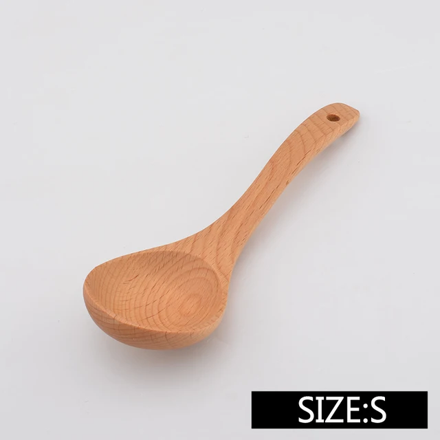 Buy Upspirit Beech Spoon Wooden Soup Spoons Long