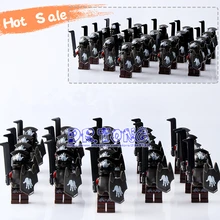 DR TONG 21PCS Lot Medieval Castle Knights Hero of Sparta The Lord of the Rings Mini