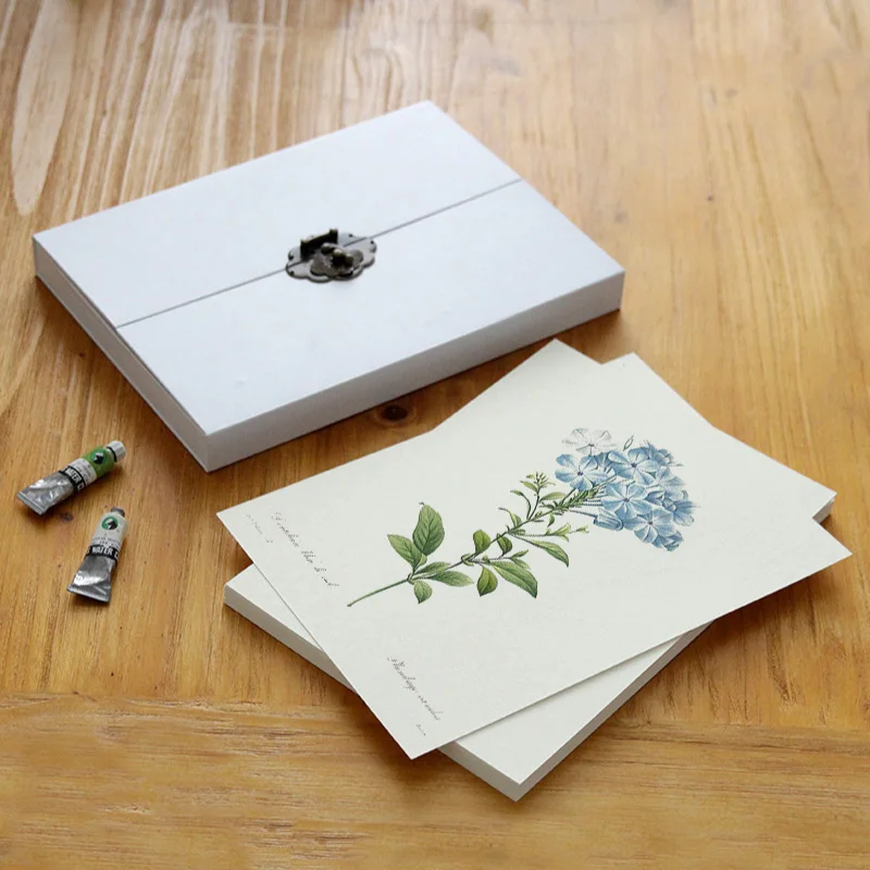 A4 blank page 350g sketch watercolor paper water-soluble color painting paper gouache paper gift box package art supplies