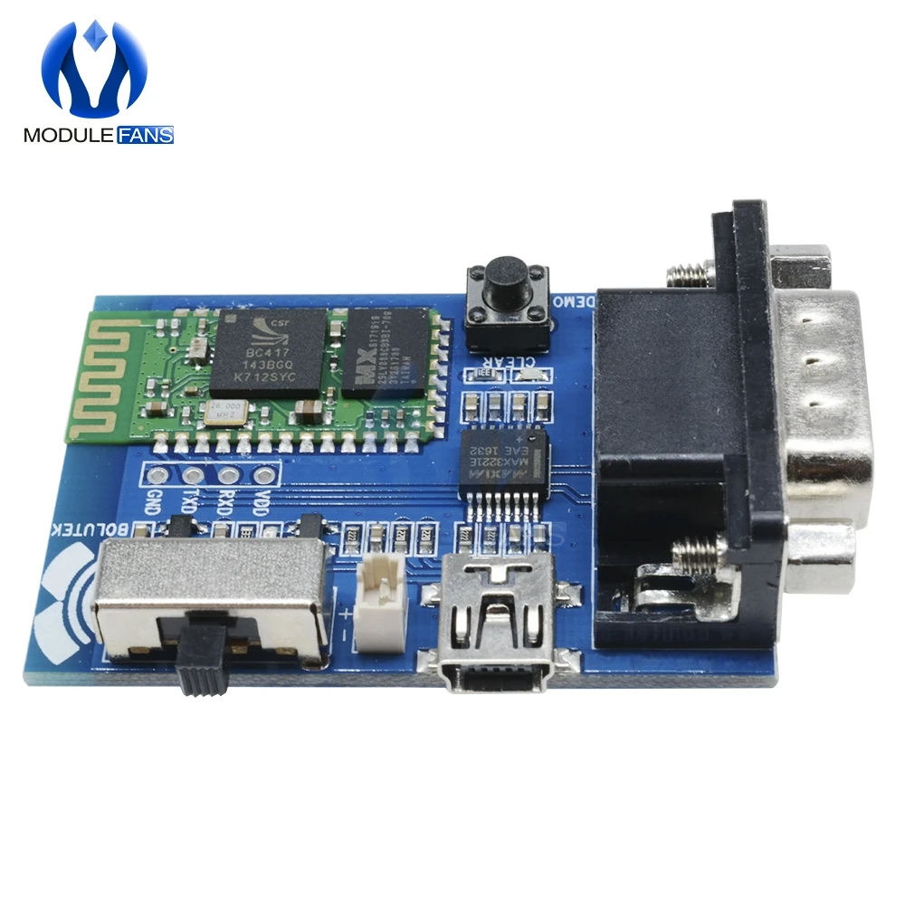 Плата последовательного адаптера RS232 Bluetooth основной ведомый 2 режима 5 В модуль
