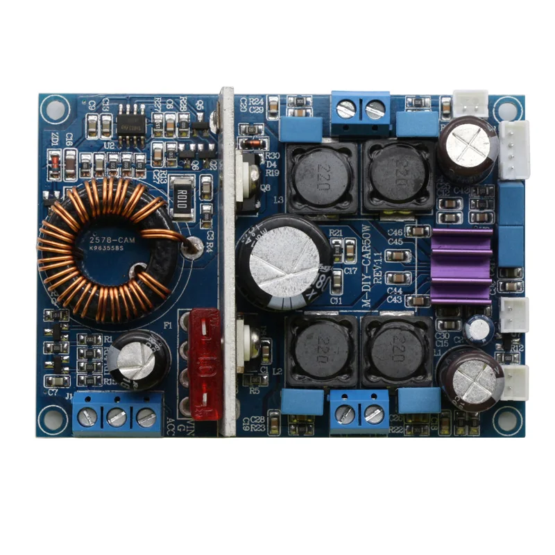 DC 12V 50W * 2 TPA3116 D2 двухканальный цифровой усилитель мощности аудио плата для